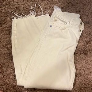 Zara light lime green jeans